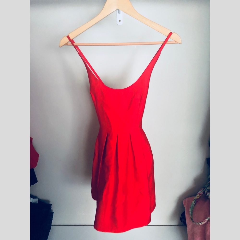 Red cocktail dress